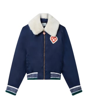 Casablanca Nylon Bomber Marinblå Jackor