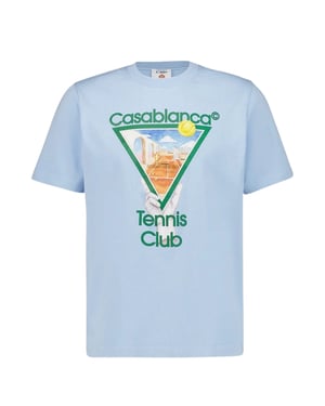 Casablanca Metafysisk Tennisikon Blå T-shirt