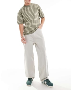 COLLUSION X001 antifit jeans i sten