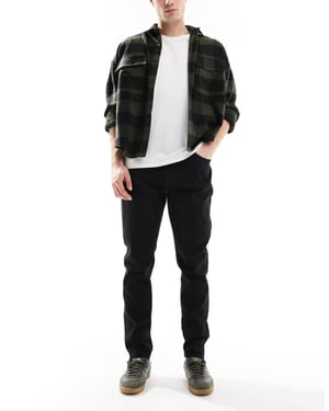 ONLY & SONS Rep slim tapered fit jeans i svart