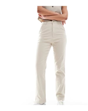 ASOS DESIGN Lång chinos byxa i stenfärg