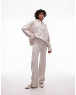 Topshop fluffiga byxor set i havre