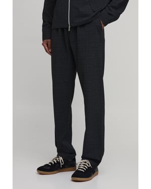 Micro Check Pleat Front Straight Leg Trouser Co-ord