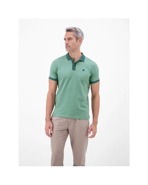 Lerros Heren polo 2633206 662 soft teal