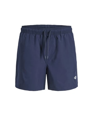 Jack & Jones Heren zwemshort jpstmaui tropic effen donker