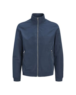 Jack & Jones Heren plus size bomberjack jjerush zomerjas effen donker