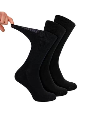 3 Pack Mens Diabetic Sport Socks | Breathable Non Binding Comfort Socks