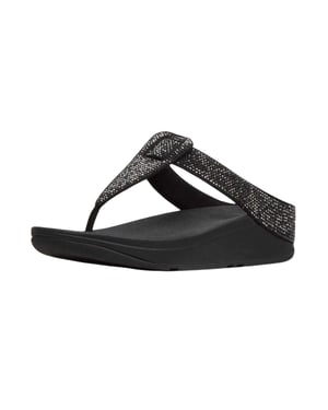 Fit Flop Dam Isabelle Läder Sandaler (Svart)
