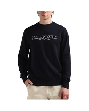 Tommy Hilfiger Mens Sweatshirt Casual Cotton Pullover New Crew Neck Sweatshirt