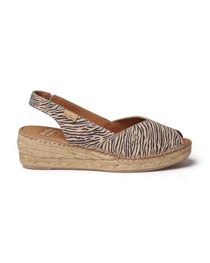 Toni Pons Bernia-p Womens Wedge Sandals Zebra
