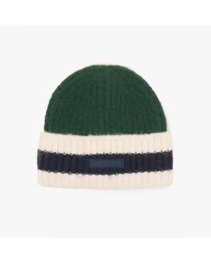 Joules Popley Stripe Womens Beanie Green/blue