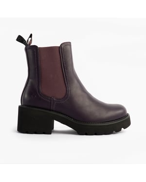 Heavenly Feet Honeybelle Womens Chelsea Boots Purple
