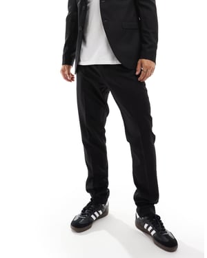 Jack & Jones slim fit kostymbyxor i svart