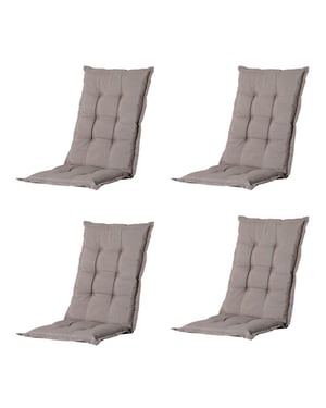 Madison kussen lage rug basic taupe 105x50 - 4 stuks