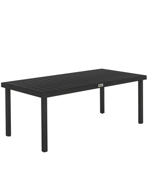 4goodz Tuintafel 8 persoons aluminium 190x90x74 cm -