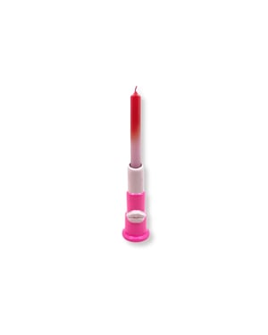House Vitamin Candle holder lipstick ceramics pink 5x5x15cm
