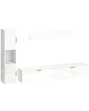 4goodz Hangend tv-meubel 3-delige set 180 cm breed hoogglans