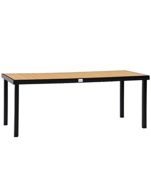 4goodz Tuintafel 8 persoons aluminium 190x90x74 cm /houtlook