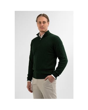 Vercate Half zip cashmere blend -