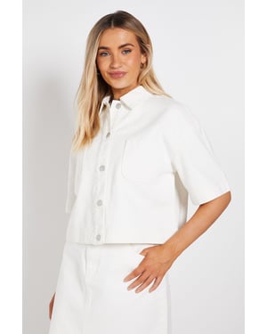 Boxy Cropped Denim Jacket