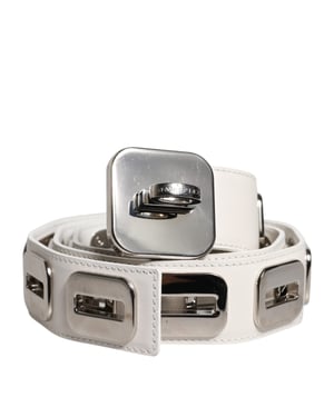 Metalaccent Leather Belt