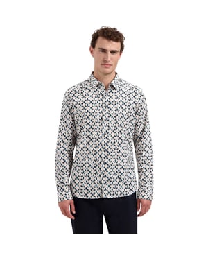 No Excess Shirt allover printed light mauve