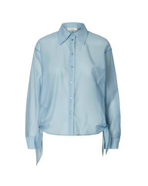 Selected Femme Blouse lange mouw 16101049 iris