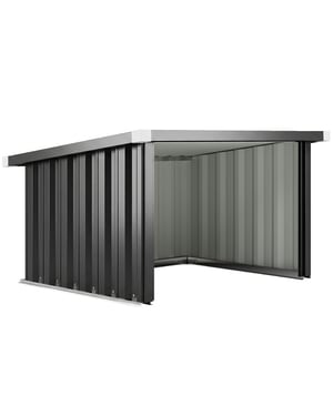 4goodz Garage voor robot grasmaaier robotmaaier garage 108x86x63 cm