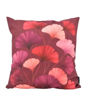 NOVÉE Ginkgo red | 45 x 45 cm | kussenhoes | katoen/polyester