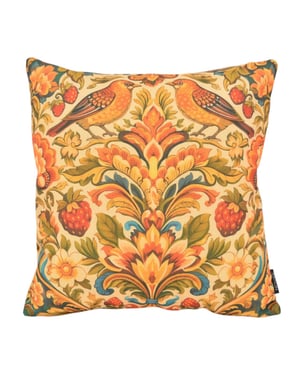 NOVÉE Heritage bloom groen | 45 x 45 cm | kussenhoes | katoen/linnen