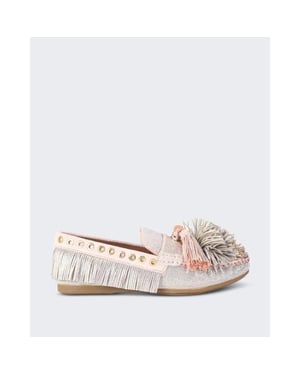 Kurt Geiger Dames 225-pom pom moccasin