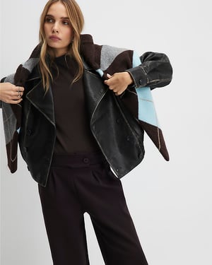 River Island Womens Wide Leg Trousers Brown Tailored