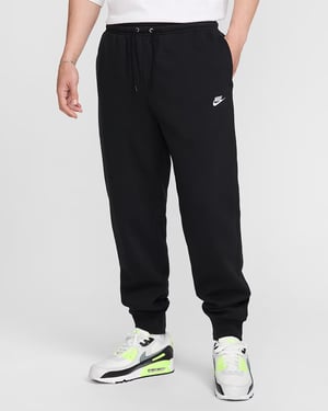 Nike Mens BB Club Fleece Joggers Black Cuffed