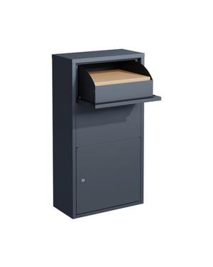 Westmann Pollux pakketbrievenbus staande pakketbox antraciet