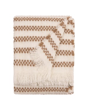 HOEM Clyne Striped Tasselled Throw