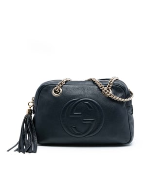 Tweedehands Leren Soho Chain Zip Schoudertas