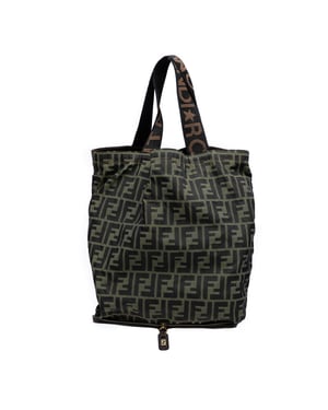 Tweedekans Zucca Canvas en Nylon Vouwbare Tas