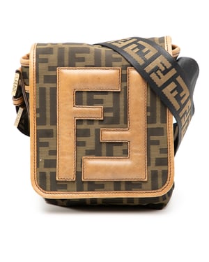 Tweedehands Mini Ff Zucca Canvas Schoudertas