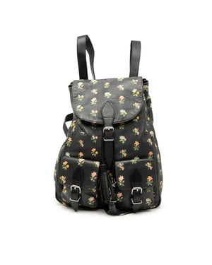 Pre-owned Leather Prairie Floral Printed Festival Backpack