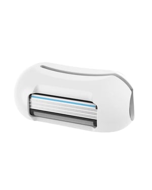 Envie 2 in 1 Finger Shaver Mini Razor Travel Portable Toothbrush Cover, White
