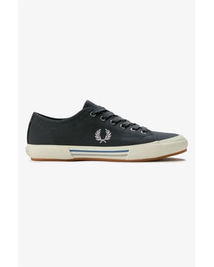 Fred Perry B708 Vintage Tennis Canvas Men's Anchor Grey Trainers