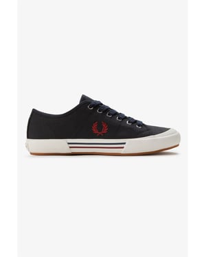 Fred Perry B708 Vintage Tennis Canvas Men's Navy/Red Trainers