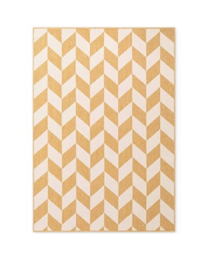 Ted Baker Ted baker haringey buitenkleed geel wit- 160x230 cm