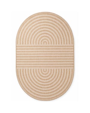 Ted Baker Ted baker haringey buitenkleed ovaal jute wit- 160x230 cm ovaal