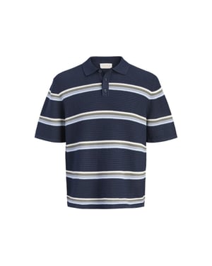 Jack & Jones Jormaine knit stripe polo sn dessin