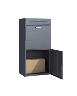 Westmann Pavo xxl pakketbrievenbus met los postvak 45x72x128 cm antraciet