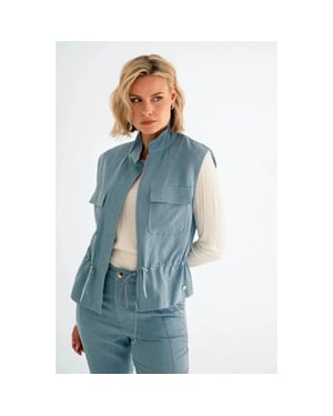 Maicazz Zizo steff gilet sp26.steff.515 jeans blue