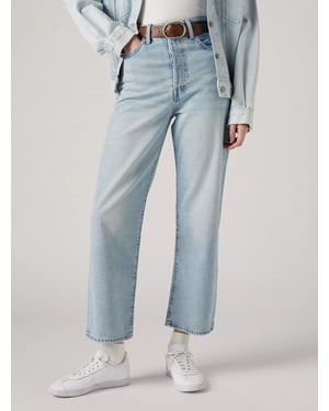 Womens Middle Road Ribcage Straight Ankle Jean