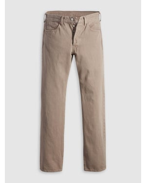 Mens All Beige 501 Original Jean
