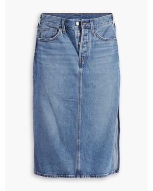 Womens Artist Divided Long Slit Skirt